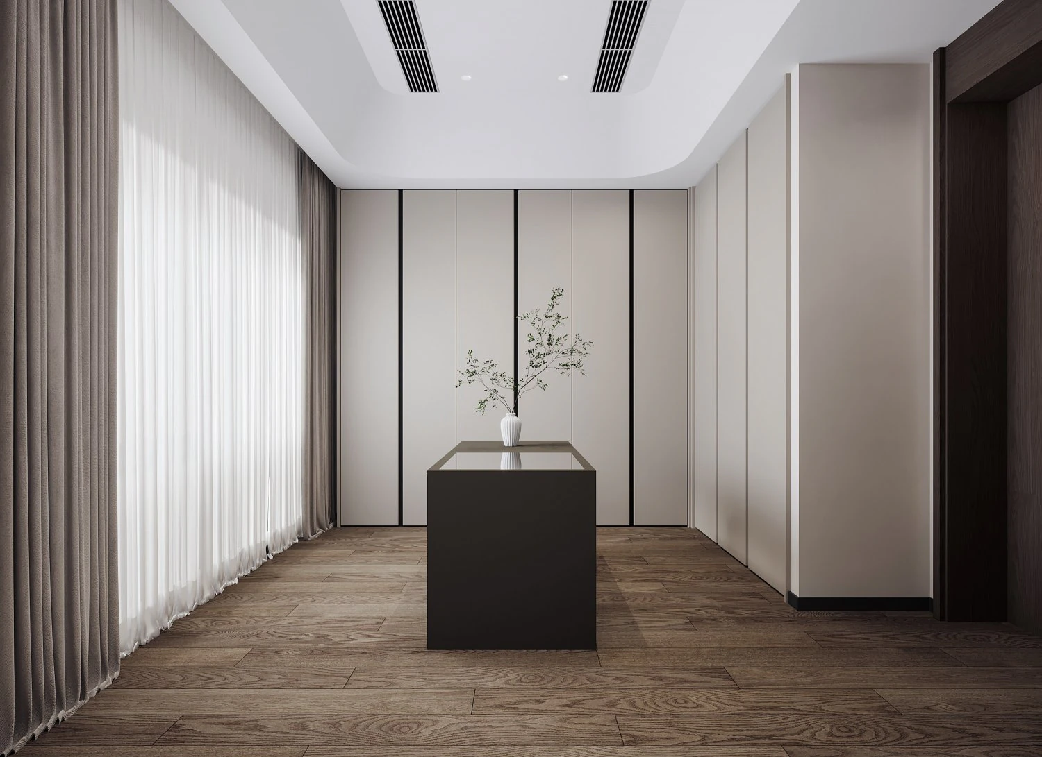 Modern cloakroom 3D Model .c4d .max .obj .3ds .fbx .stl .blend