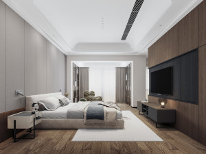 Modern bedroom Modelo 3D