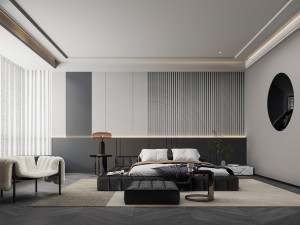 Modern bedroom Modelo 3D