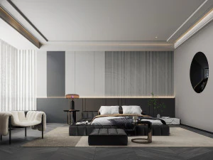 Modern bedroom 3D Model