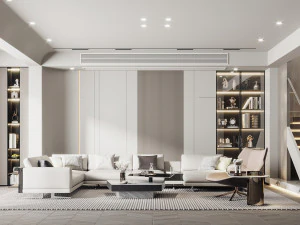 モダンなリビングルーム 3Dモデル