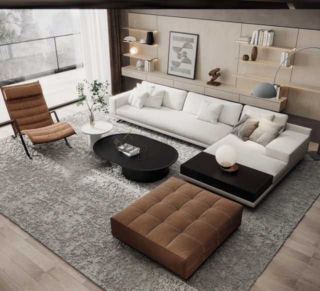 Modern sofa 3Dモデル .c4d .max .obj .3ds .fbx .stl .blend 