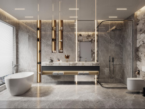 Modern bathroom 3D Model
