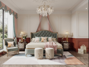 French bedroom 3D Model