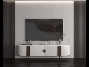 Modern TV cabinet 3D Model