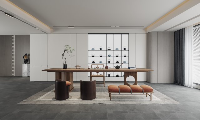 Modern office 3D-Modell .c4d .max .obj .3ds .fbx .stl .blend 
