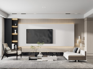 Modern living room Modèle 3D