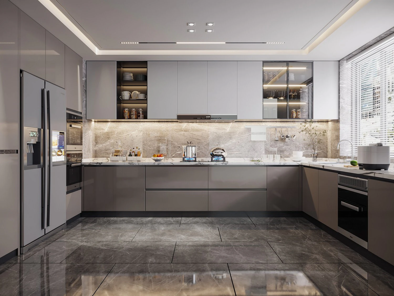 Modern kitchen 3D Model .c4d .max .obj .3ds .fbx .stl .blend