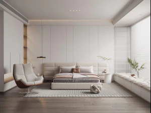 आधुनिक शयनकक्ष 3D मॉडल