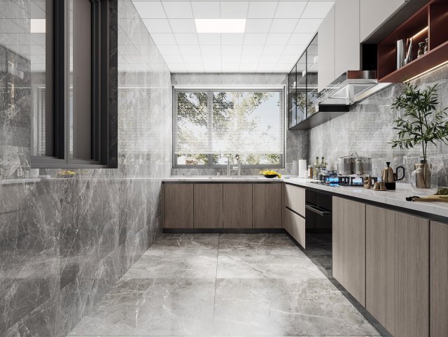 Modern kitchen Modelo 3D .c4d .max .obj .3ds .fbx .stl .blend 