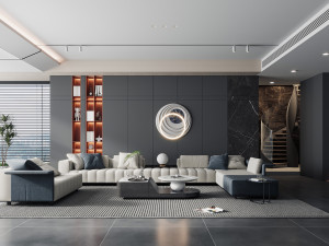 Modern living room 3D Model