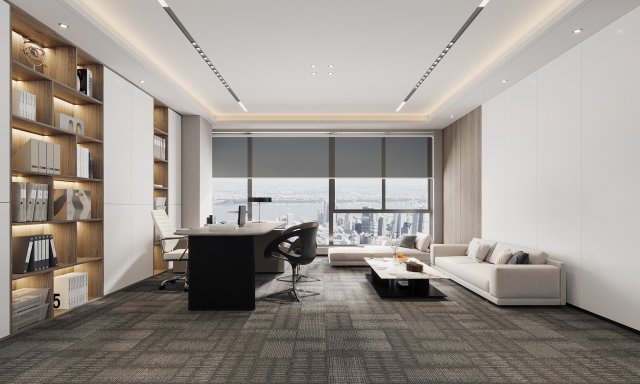 Modern office Modèle 3D .c4d .max .obj .3ds .fbx .stl .blend 