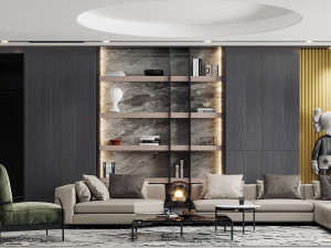Modern living room 3D Model