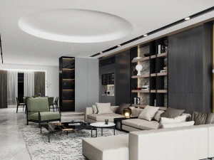 Modern living room 3D Model