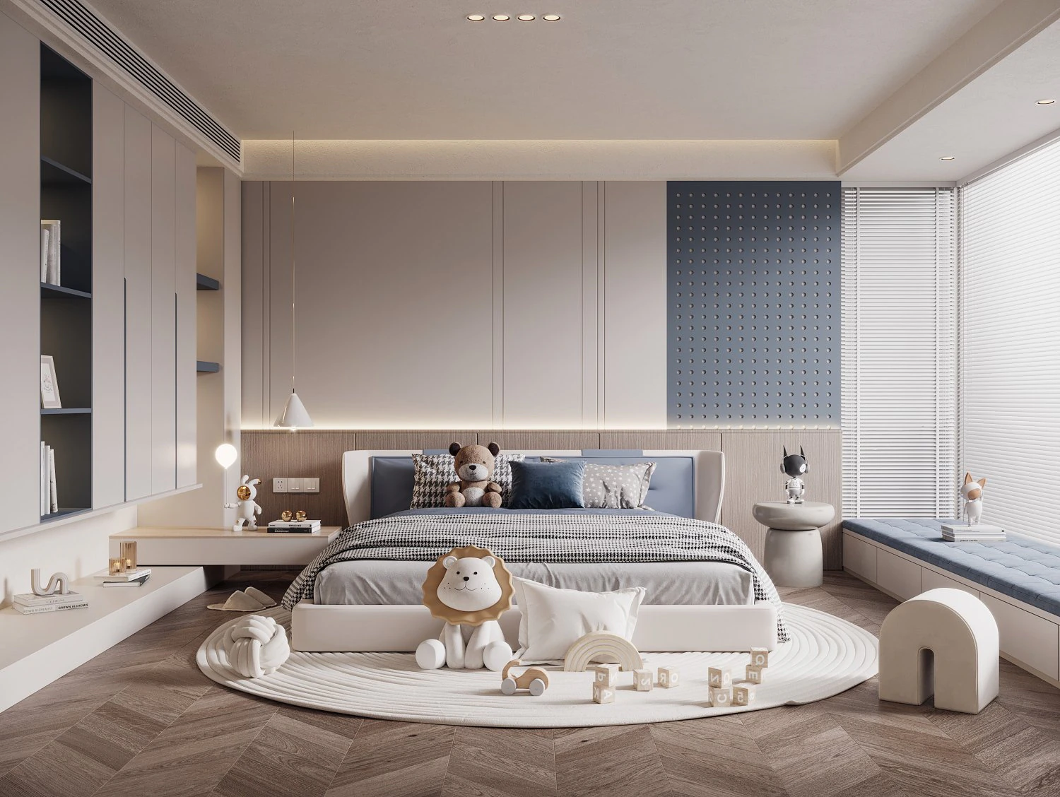 Modern children room 3D Model .c4d .max .obj .3ds .fbx .stl .blend
