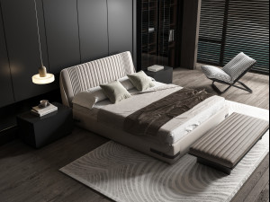 Modern bed 3D Model