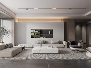 モダンなリビングルーム 3Dモデル