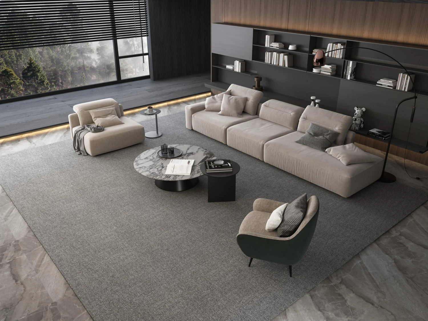 Modern sofa 3D Model .c4d .max .obj .3ds .fbx .stl .blend 