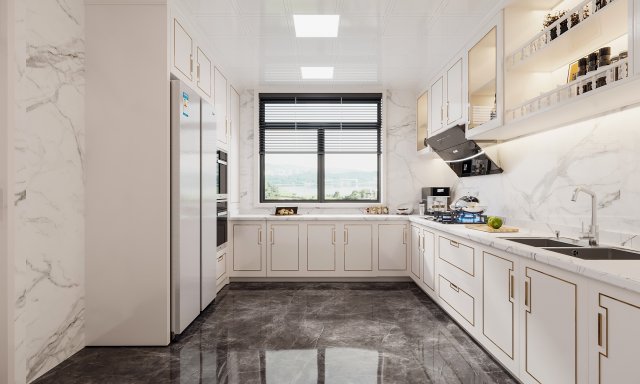 Modern kitchen Modelo 3D .c4d .max .obj .3ds .fbx .stl .blend 