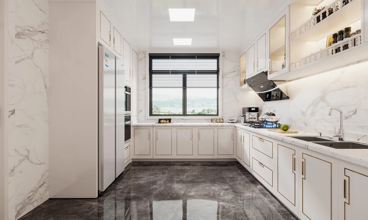 Modern kitchen 3D Model .c4d .max .obj .3ds .fbx .stl .blend