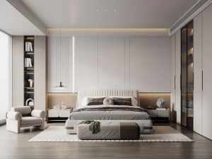 현대적인 침실 3D 모델