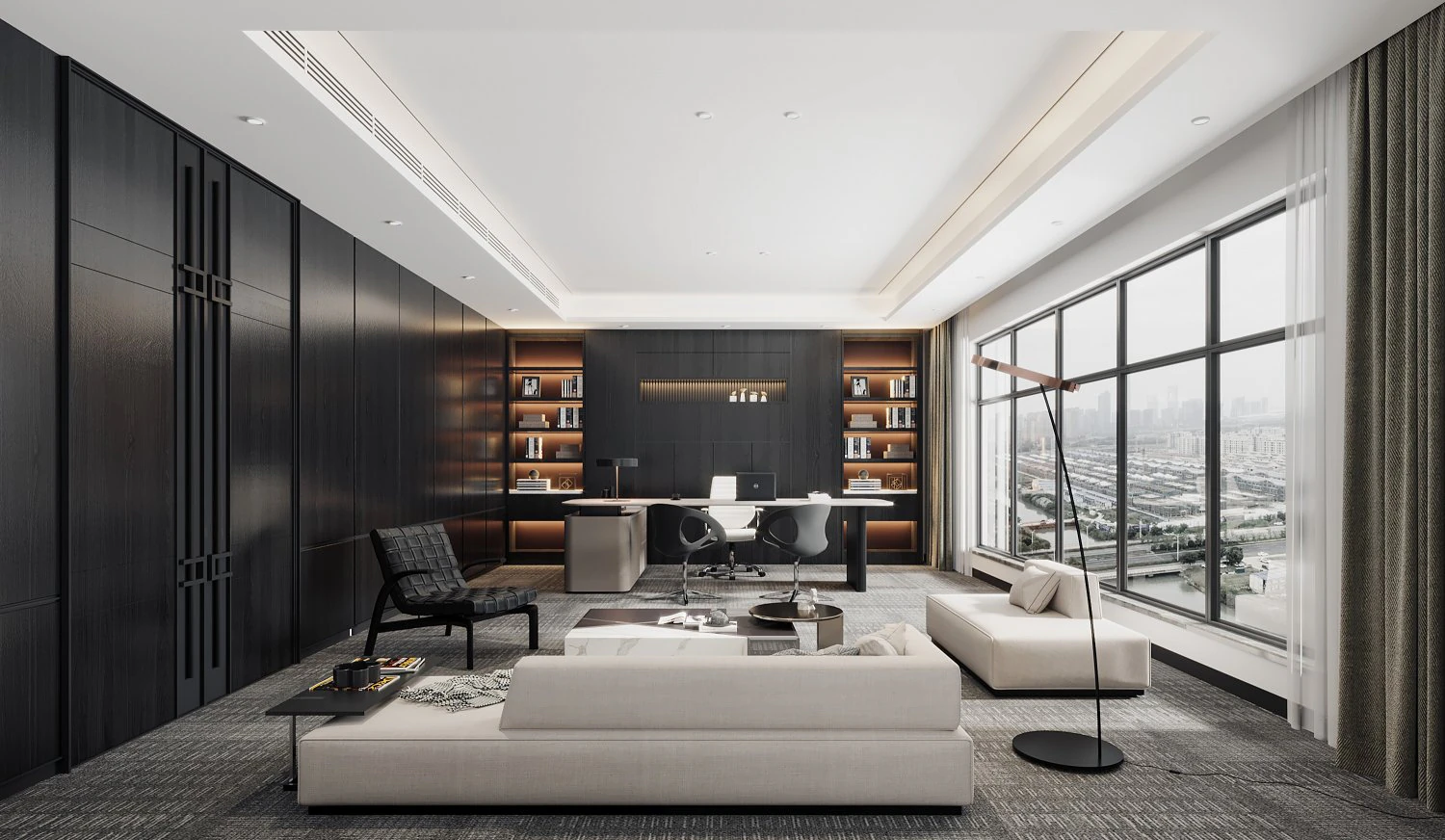 Modern office 3D Model .c4d .max .obj .3ds .fbx .stl .blend 