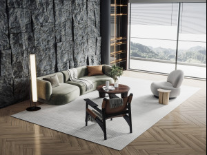 Modern sofa 3D Model
