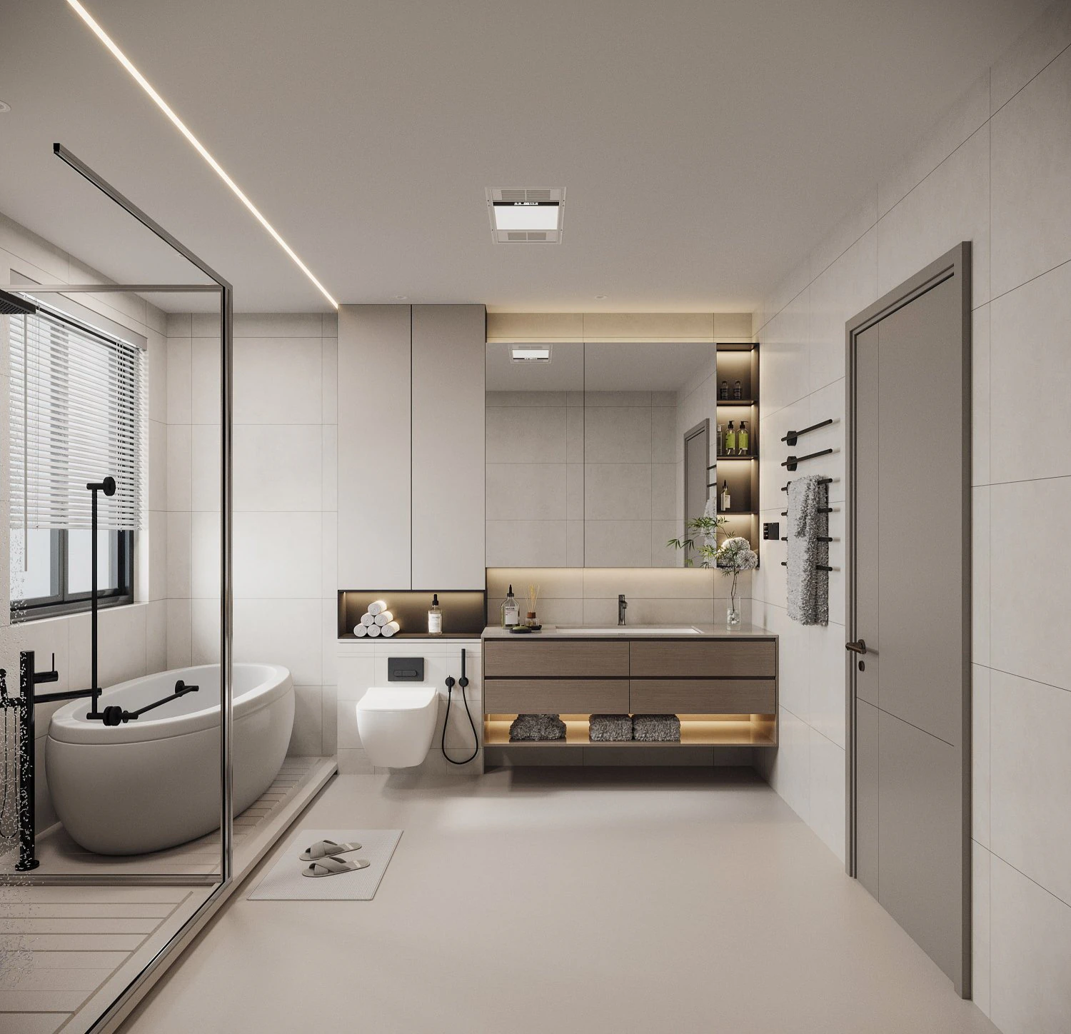 Modern bathroom 3D Model .c4d .max .obj .3ds .fbx .stl .blend 