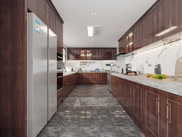 Modern kitchen 3D Model .c4d .max .obj .3ds .fbx .stl .blend