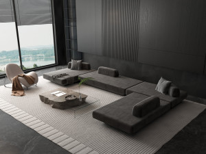 Modern sofa 3D 모델