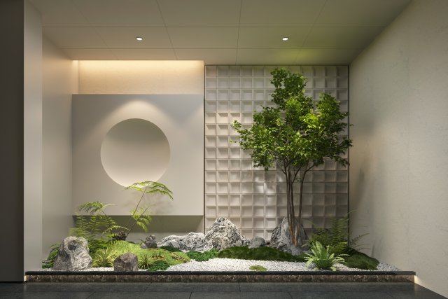 Modern Plants Modello 3D .c4d .max .obj .3ds .fbx .stl .blend 