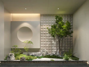 Moderne Pflanzen 3D Modell