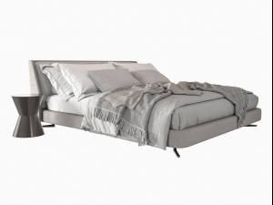 Modern bed Modelo 3D