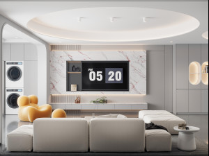 Modern living room 3D 모델
