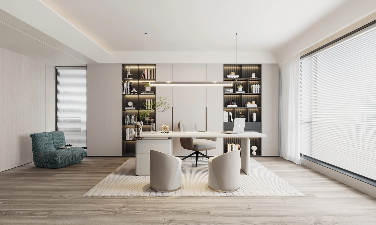 Modern office 3D Model .c4d .max .obj .3ds .fbx .stl .blend 