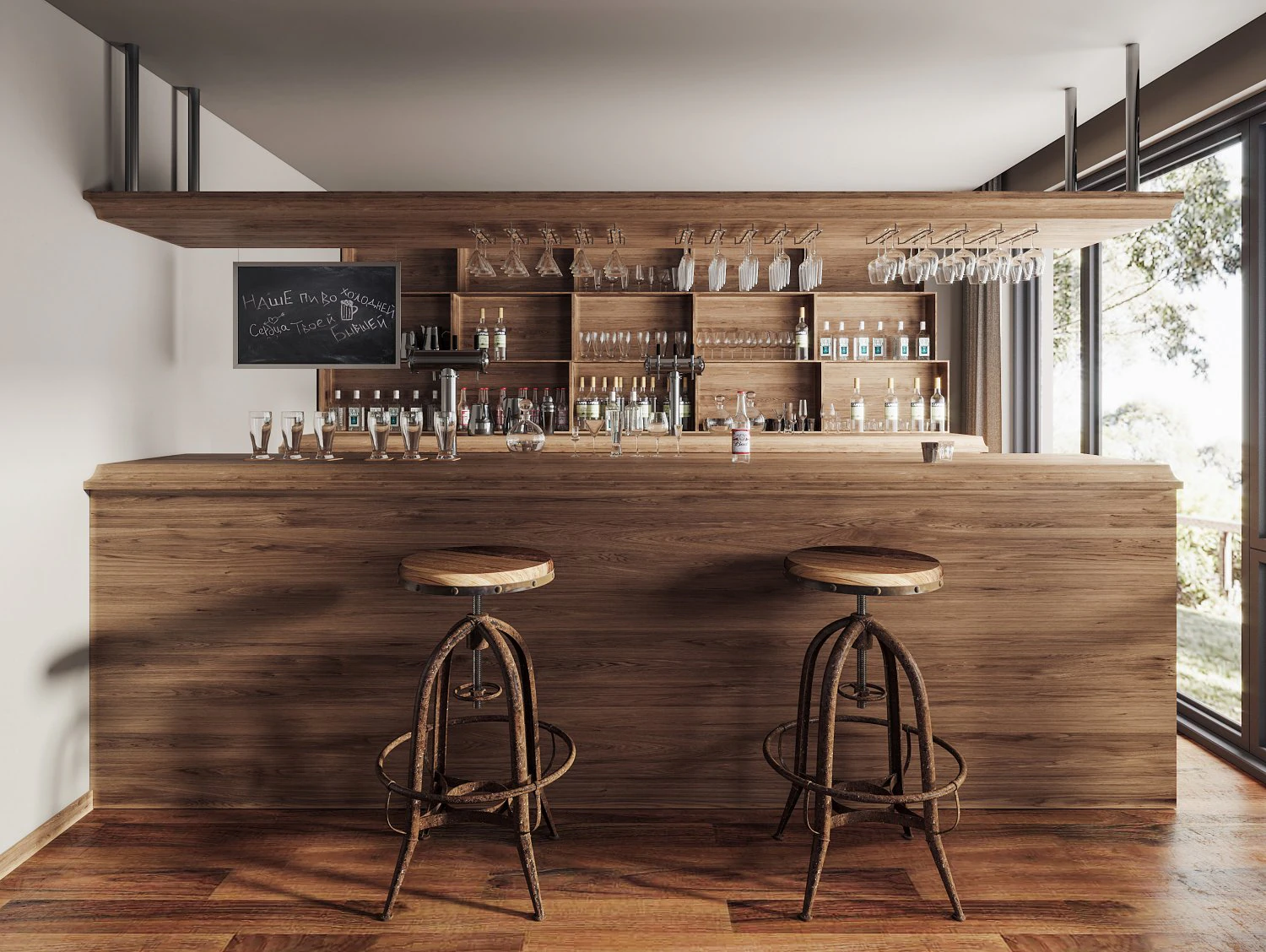 Modern Bar 3D Model .c4d .max .obj .3ds .fbx .stl .blend 