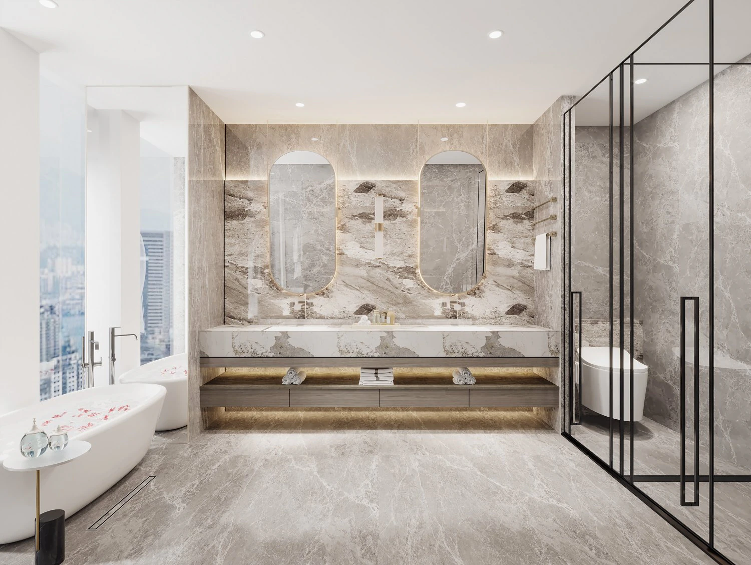 Modern bathroom 3D Model .c4d .max .obj .3ds .fbx .stl .blend 