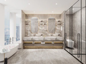 现代浴室 3D 模型