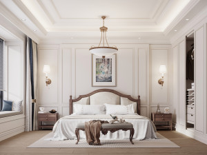 Modern bedroom 3D मॉडल