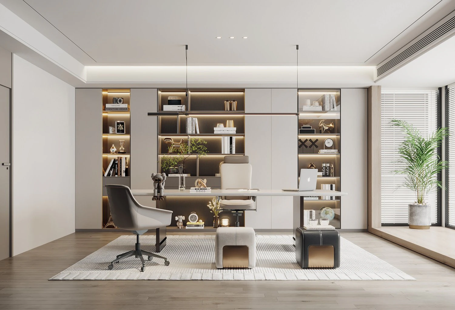 Modern office 3D Model .c4d .max .obj .3ds .fbx .stl .blend 
