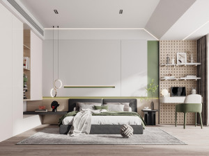 Modern bedroom Modèle 3D