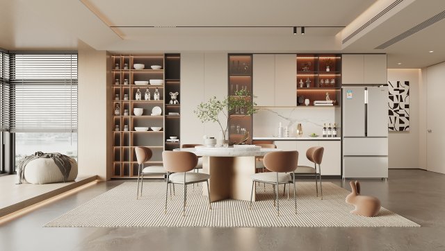 Modern Restaurant Modèle 3D .c4d .max .obj .3ds .fbx .stl .blend 