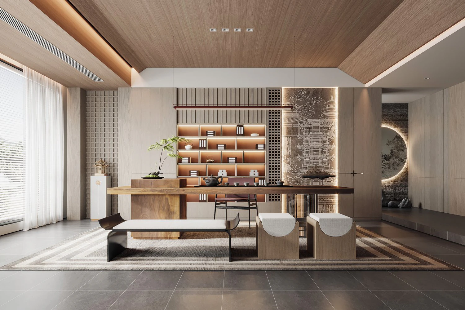Modern office 3D Model .c4d .max .obj .3ds .fbx .stl .blend