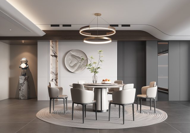 Modern Restaurant 3D-Modell .c4d .max .obj .3ds .fbx .stl .blend 