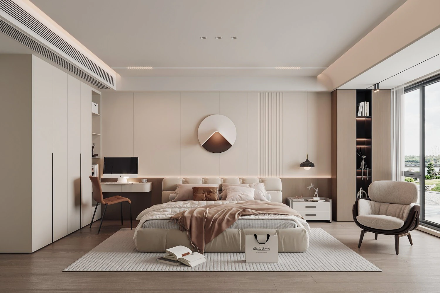 Modern bedroom 3D Model .c4d .max .obj .3ds .fbx .stl .blend 
