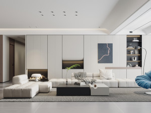 Modern living room 3D 模型