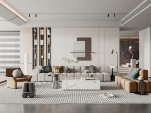 Modern living room 3D Model