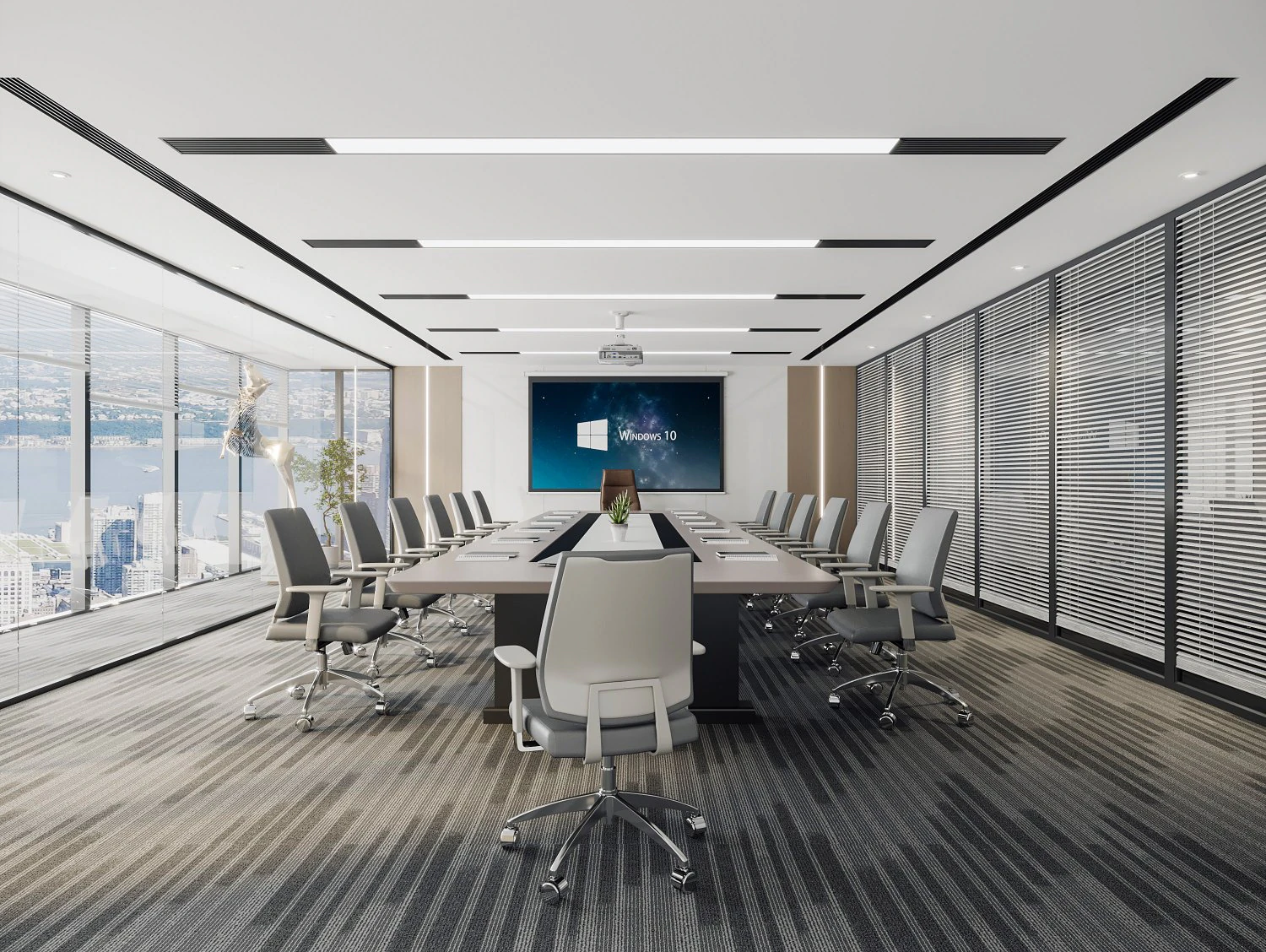 Meeting room 3D Model .c4d .max .obj .3ds .fbx .stl .blend 