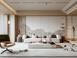 Modern living room Modelo 3D