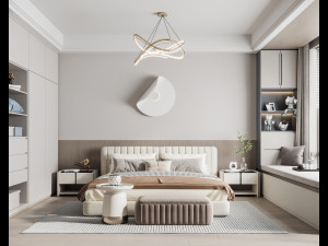Modern bedroom Modèle 3D